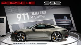 🇩🇪 NEW 2020 992 Porsche 911 Carrera S Interior Exterior & Twin Turbo 3.0L Engine Chicago Auto Show