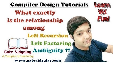 Relationship between Left Recursion, Left Factoring and Ambiguity in Compiler Design