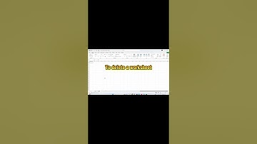How to add, rename, and change tab color of a worksheet #worksheet