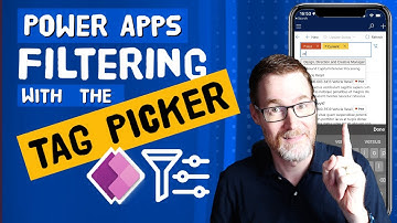 How to create multi-value filtering using a Tag Picker in Power Apps
