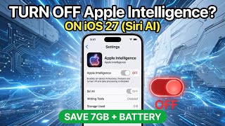 How To Turn Off Apple Intelligence on 27 (Siri Al)