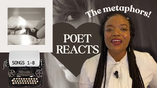 POET REACTS to THE TORTURED POETS DEPARTMENT by Taylor Swift (SONGS 1-8)-  SO HONEST!