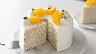 Lemon Mille Crepe＊No Oven｜HidaMari Cooking