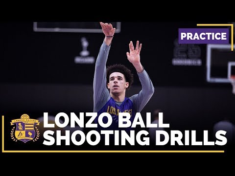 Lakers Rookie Lonzo Ball's Shooting Drills