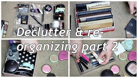 Declutter & re-organize my vanity with me! | Part II