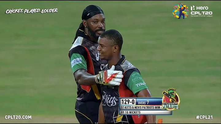 Record Breakers! Chris Gayle & Evin Lewis chase down 129 runs in just 7 overs! | CPL 2017