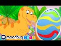 Painting with Dinosaur Eggs! Morphle  | Jurassic Tv | Dinosaurs and Toys | T Rex Family Fun