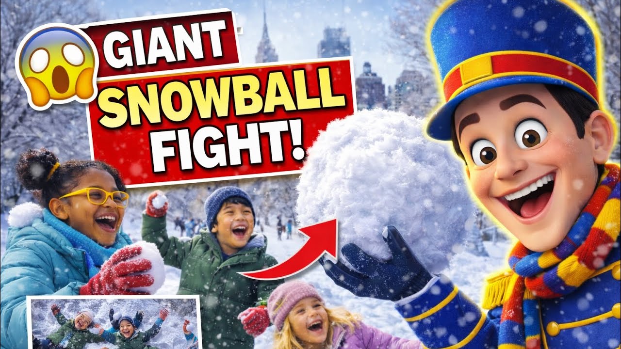 Snow Day Fun in Brooklyn! ❄️ Captain Gigglepants Snowball Play on Macon St