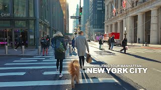 NEW YORK CITY - Manhattan Winter Season, New York City Hall, Broadway & Wall Street, Lower Manhattan