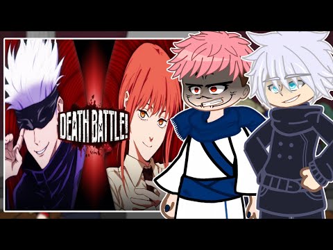 Jujutsu Kaisen React a Gojo VS Makima (Jujutsu Kaisen VS Chainsaw Man) | DEATH BATTLE!