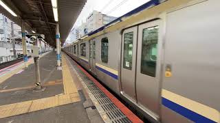 総武快速線E235系1000番台J01F01船橋駅発車