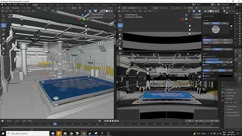 3D Environment Art - SciFi Room - Blender to Unreal - Timelapse - Cleanup / Add Details - Part 3