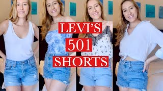 levi's 501 cotton high rise shorts