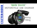 "HOW TO"  FIT A USB CHARGE OUTLET TO ANY MOTORCYCLE | exeter-rider