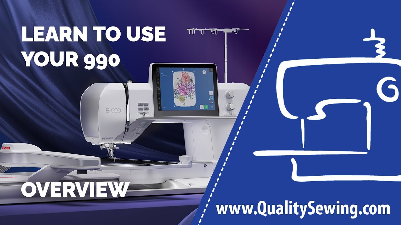 Bernina 990 Sewing Machine Tutorial | Complete Guide & Overview (Part1)