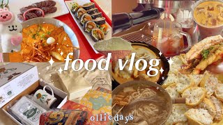 food vlog | what I eat in a week | korean food | feeding myself | 커피,쿠룽지,샤브,당면,붕어빵,로제떡볶이 | 먹방 요리브이로그