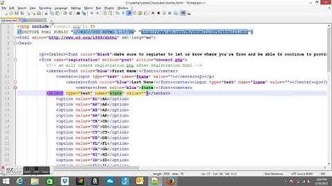 Connect HTML form to MYSqli database with PHP -APTECH SFC