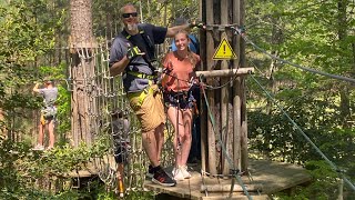 Go Ape Williamsburg Ropes Course and Zipline 2025 McClellan Family #treetop #ropescourse 