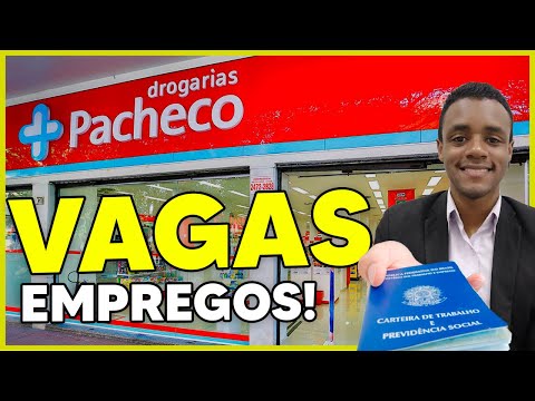 NOVAS VAGAS DE EMPREGO NA DROGARIAS PACHECO  - Em todo BRASIL