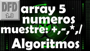 Hacer programa lea 5 números en teclado,almacene array muestre suma,resta //Algoritmos en un minuto