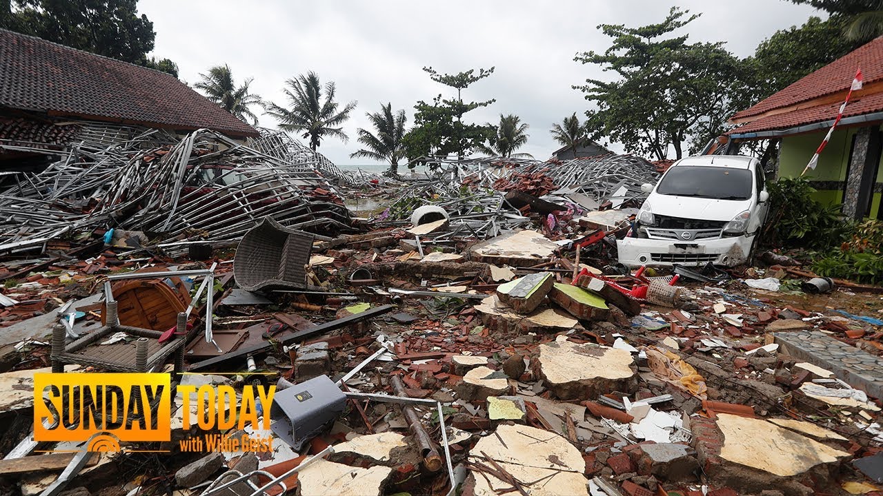 Tsunami In Indonesia Leaves More Than 220 Dead 840 Injured Sunday Today Youtube