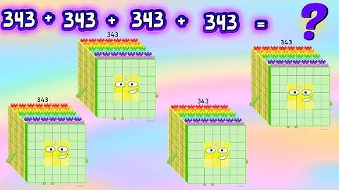 NUMBERBLOCKS SUM OF 4 CUBE NUMBERS | ADDITION OF FOUR SAME NUMBERS | hello george