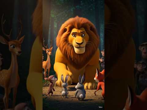 “घमंडी शेर का अहंकार कैसे टूटा?” 🦁🔥#shorts #ai #aivideo
