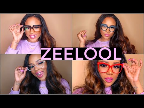 GIRL GET INTO THESE $7 GLASSES! ZEELOOL GLASSES TRY ON HAUL - CRYSTAL CHANEL - 동영상