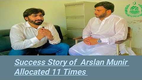 Interview with Arslan Munir| 11 times allocation|ppsc past papers