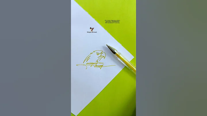 Eagle Signature 🦅 #eagle #signature #howtosign #shorts
