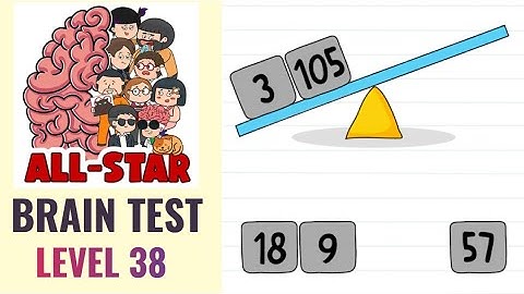 Brain Test All Star Level 38 | Balance the seesaw | Walkthrough