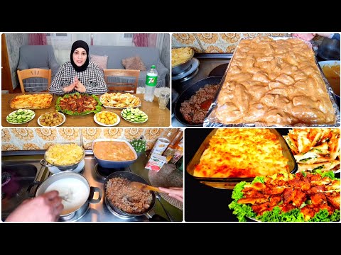 روتينى فى المطبخ مع أجنحة الفراخ المشويه والجلاش بالقشطه سفره تشرف