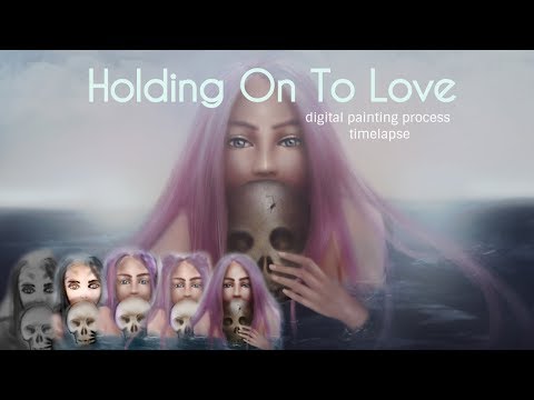 Digital Painting Timelapse - Holding On To Love