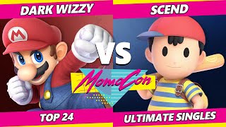 MomoCon 2022 Top 24 - Dark Wizzy (Mario) Vs. Scend (Ness) SSBU Ultimate Tournament