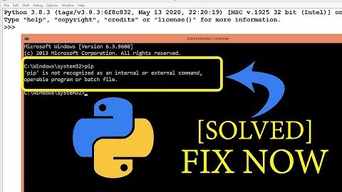 [Solved] pip is not recognized as an internal or external command | Full Fix 😲