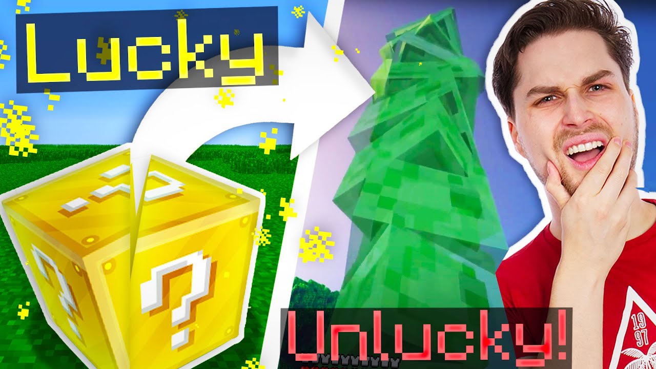 Minecraft, Maar Elke Actie Zal Lucky Of Unlucky Zijn!😱