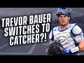 Trevor Bauer Switches to Catcher?! | Trevor Bauer X Marika Lyszczyk