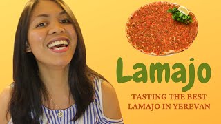 TASTING LAMAJO IN YEREVAN, ARMENIA | ЛАМАДЖО OR ARMENIAN PIZZA | Yerevan Everyday