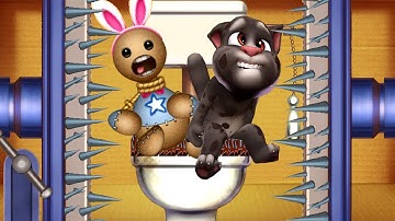 Kick the Buddy vs My Talking Tom 2 Android Gameplay Walkthrough Part 6 | WC Vise Machines