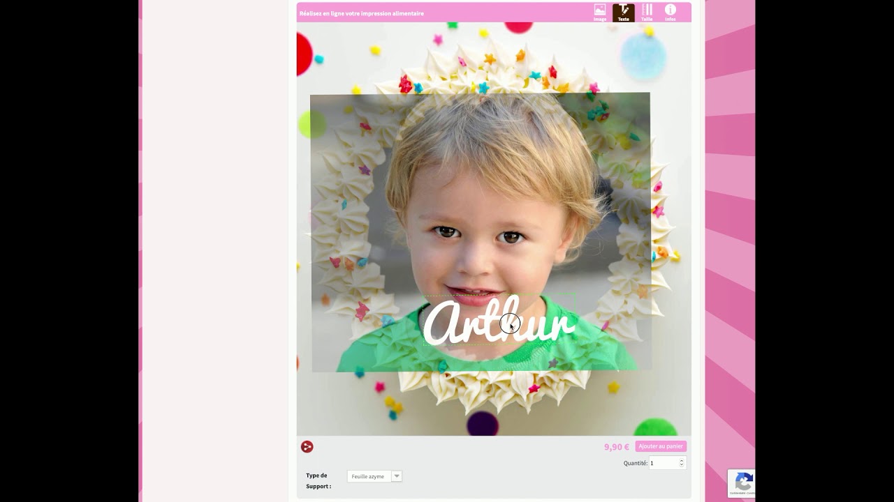 TUTO comment créer un disque azyme, impression photo comestible, image