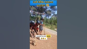 video lucu balap pohon singkong bikin ketawa ngakak/funny videos comedy #shorts #videolucu #funny