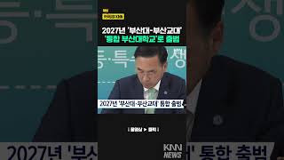 2027년 &#39;부산대-부산교대&#39; 통합 출범 / KNN