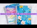 Erin Condren Daily Duo Planner - Sticker Testing