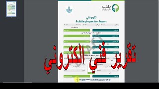 تقرير فني الكتروني من بلدي