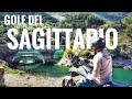 Gole Del Sagittario, passaggio al borgo di Scanno in moto.