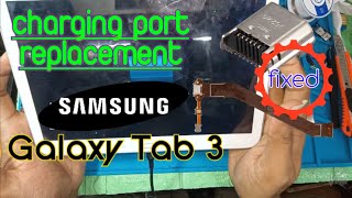 Samsung Galaxy Tab 3  charging port replacement #disassembly  #usbportreplacement