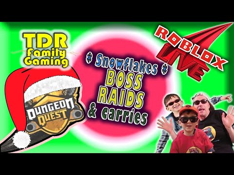 Boss Raids Snowflakes Carries Dungeon Quest Live Stream