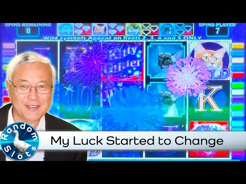 Kitty Glitter Slot Machine Bonus, Luck Started to Change