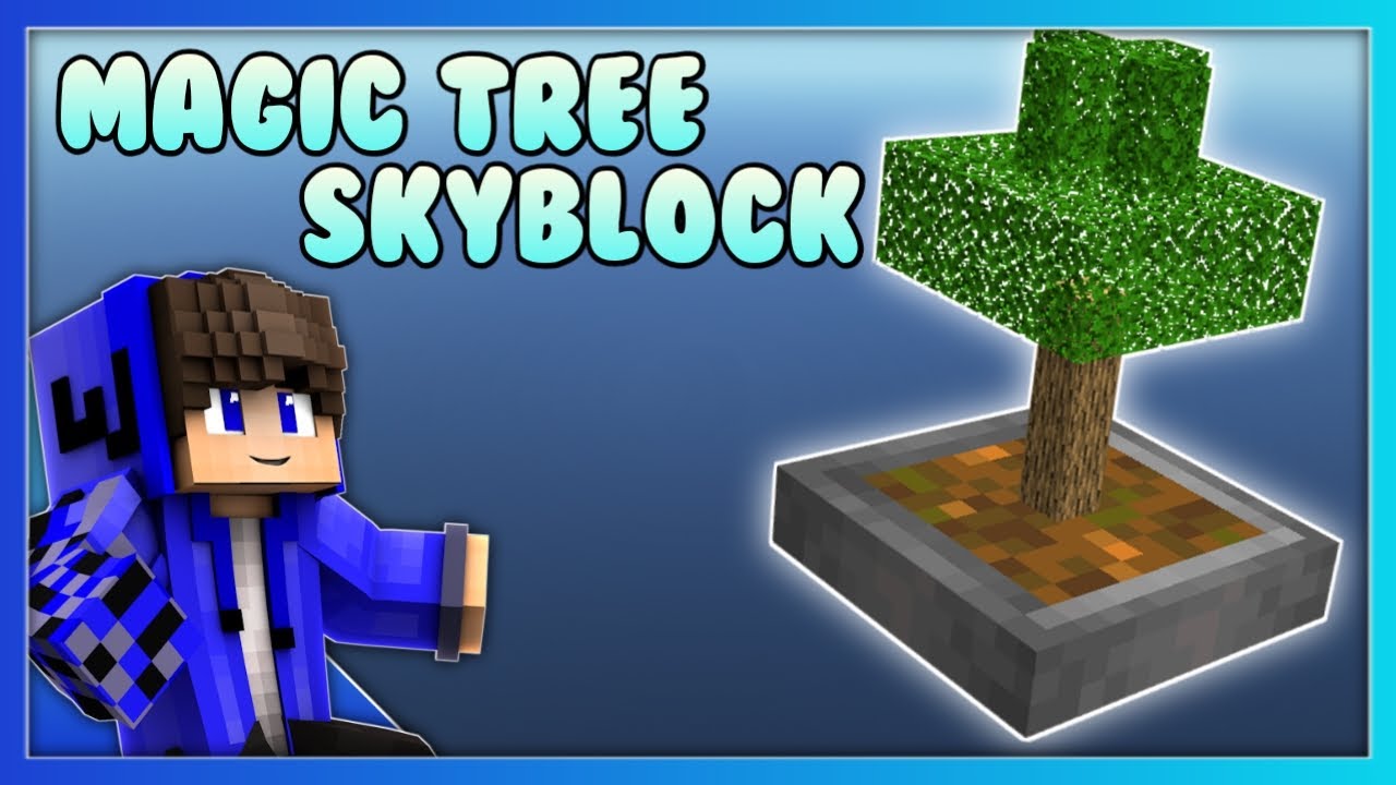 Magic Tree Skyblock - MCPE 1.16+ by Wildann CH - YouTube