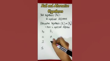 Null and Alternative Hypothesis | Hypothesis Testing | Statistics Probability #maths #math #shorts